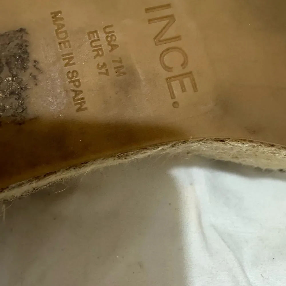 Vince Abby Leather Espadrille Sandal 7 M